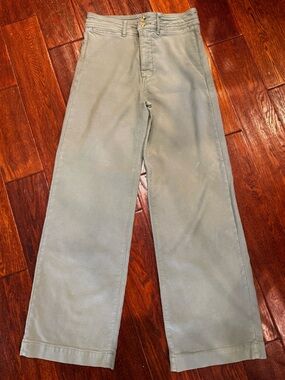 Faherty Women's Wide-Leg Pants in Sage